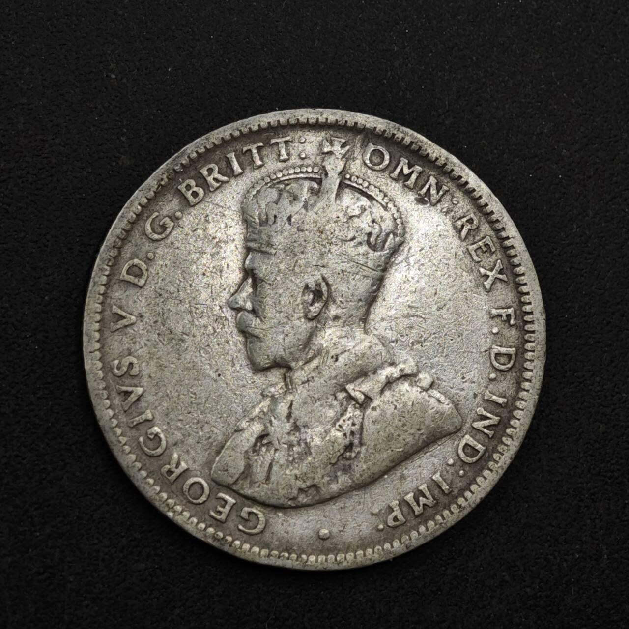 【淘币小摊】限时拍第八百三十九拍  散币银币场  满百包邮可预留两周  周一统一发货  澳大利亚1922年乔治五世一先令银币参考银价87