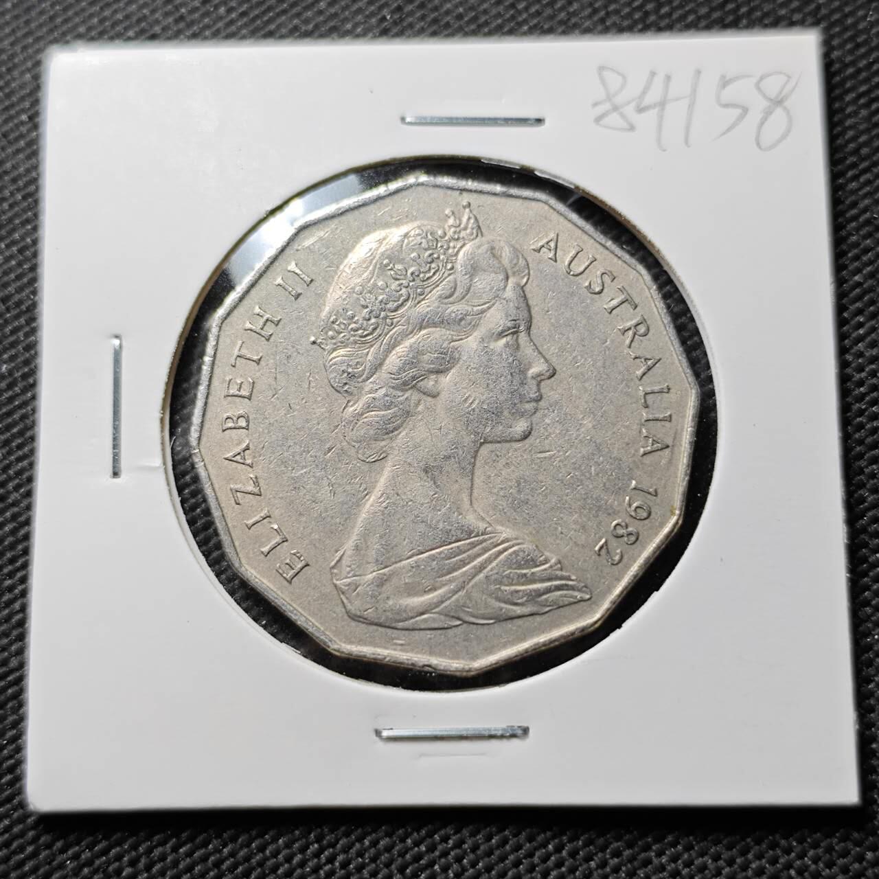 KK钱币收藏小铺  第384期  2月预留时间 周末发货  澳大利亚50分纪念币