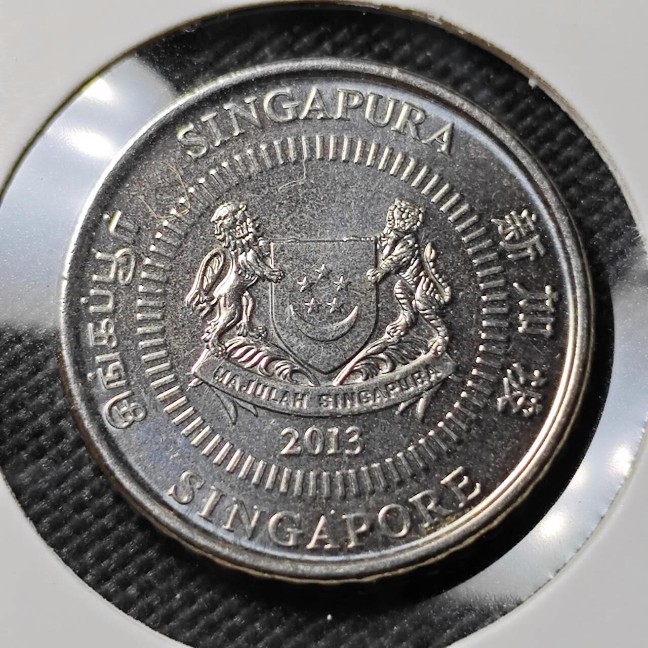 KK钱币收藏小铺  第385期  2月预留时间 周末发货  新加坡50分