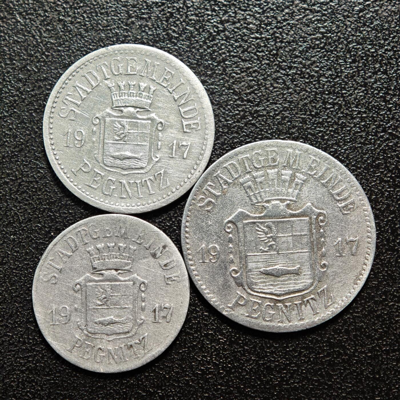 【德藏】世界币章拍卖第160期 德国 德紧硬币 3枚一组