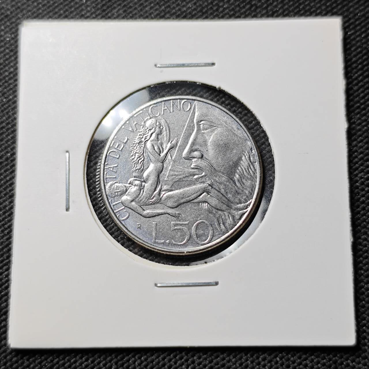 KK钱币收藏小铺  第384期  2月预留时间 周末发货  梵蒂冈50里拉 少见主题