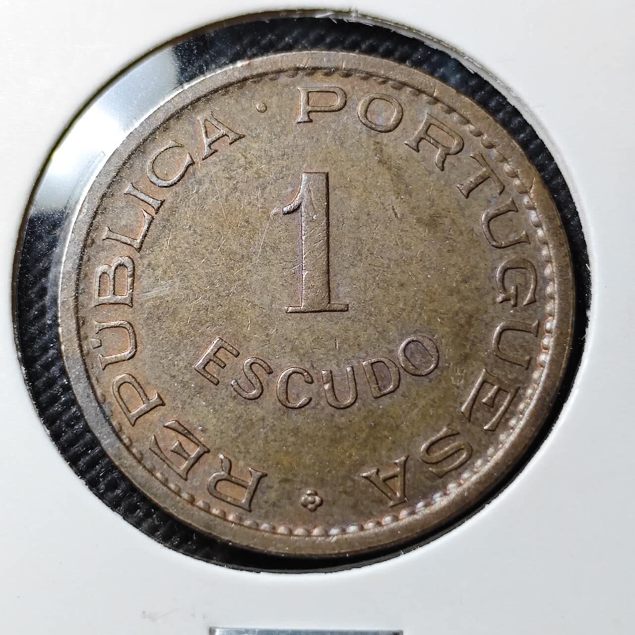 KK钱币收藏小铺  第384期  2月预留时间 周末发货  1970葡属东帝汶1埃斯库多铜币