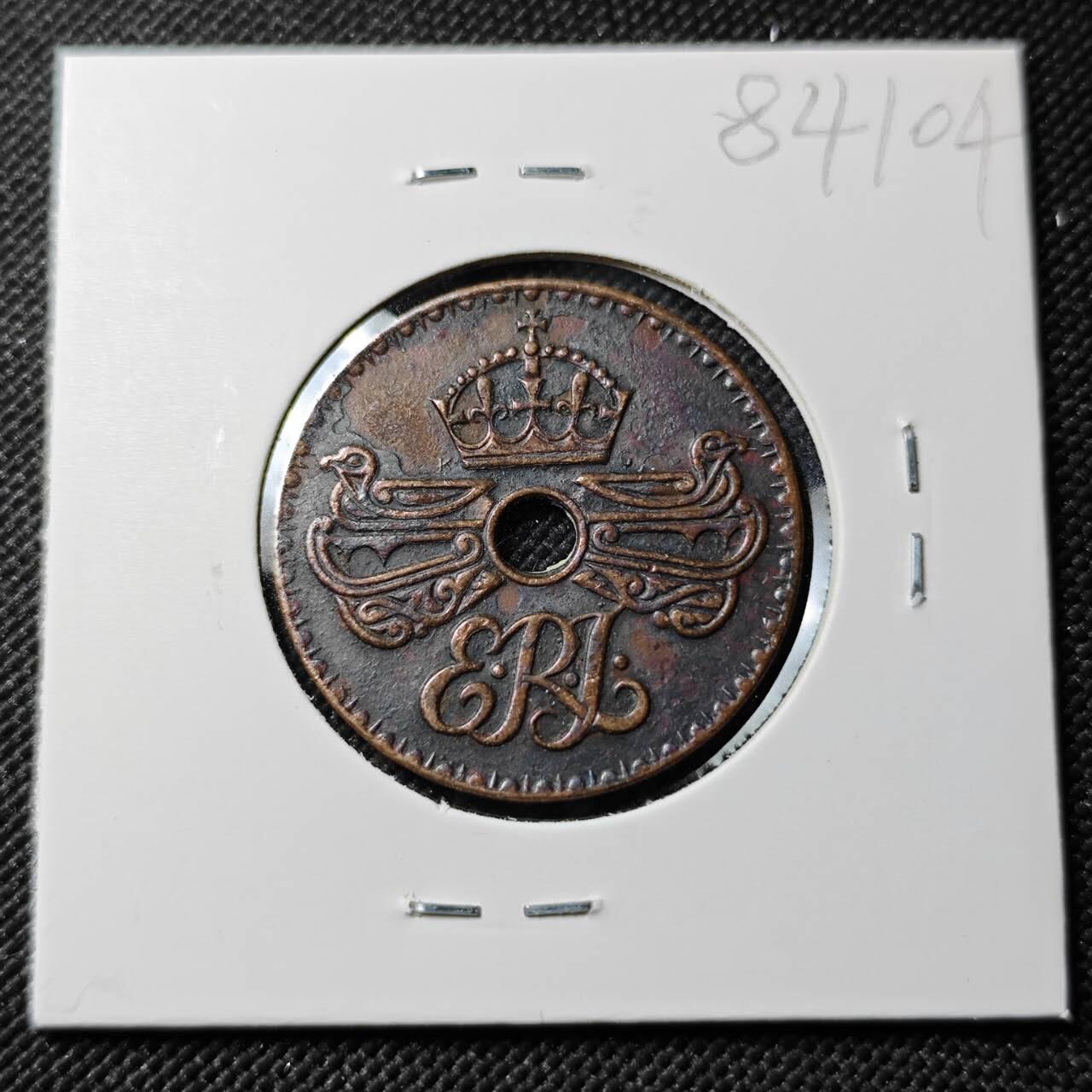 KK钱币收藏小铺  第384期  2月预留时间 周末发货  1936英属几内亚1便士