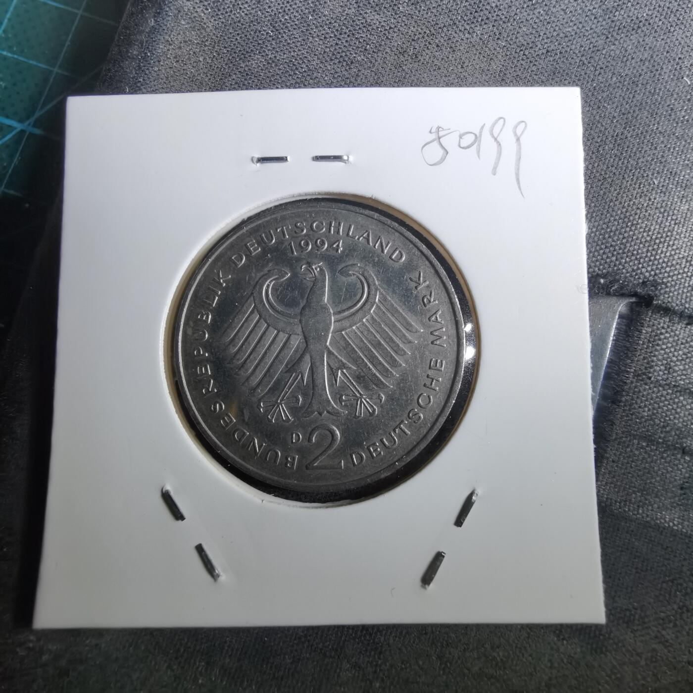 沼泽如烟--第950场 德国1994年2马克少见头像