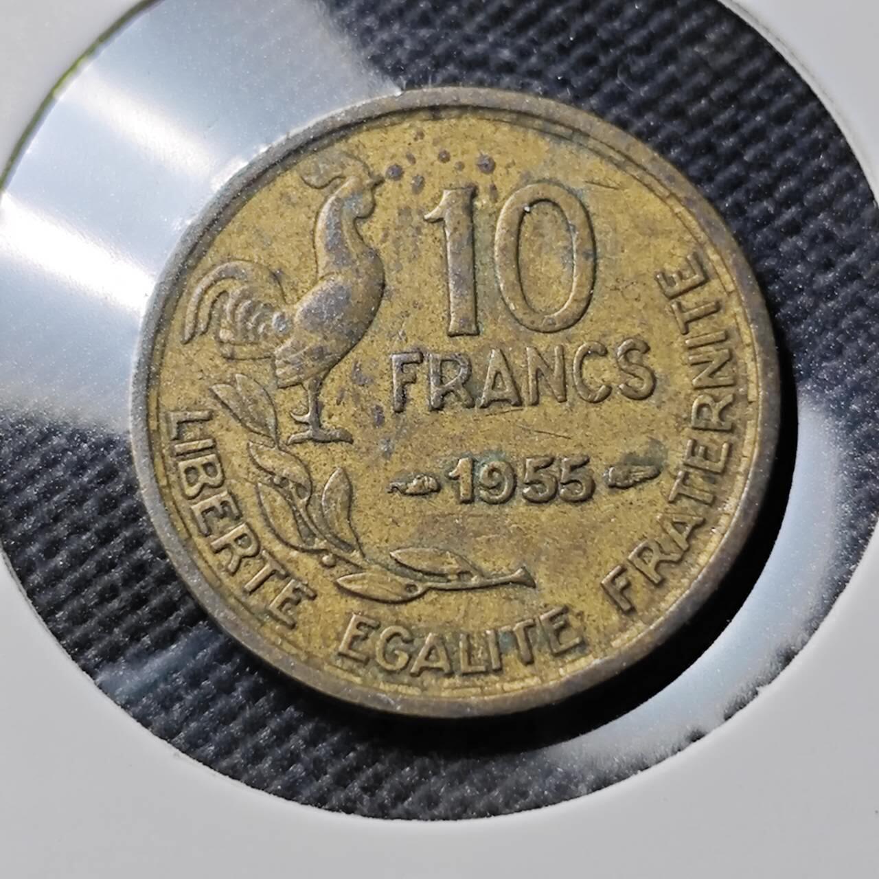 KK钱币收藏小铺  第384期  2月预留时间 周末发货  法国10法郎