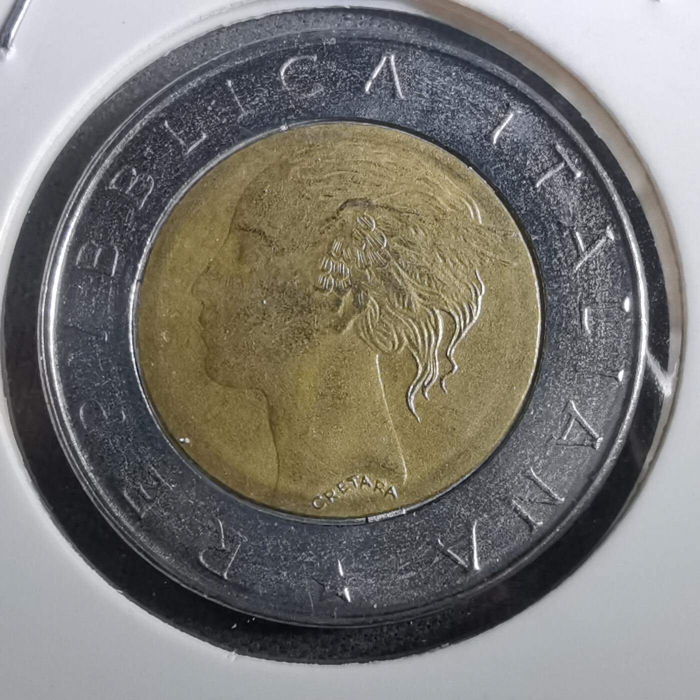 沼泽如烟--第950场 意大利1996年500里拉纪念币