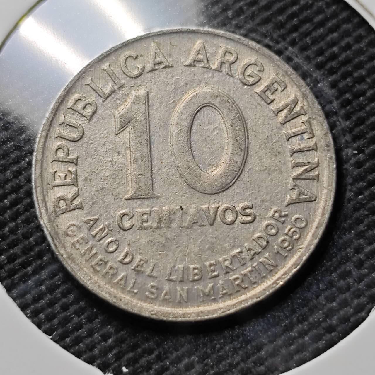 KK钱币收藏小铺  第384期  2月预留时间 周末发货  阿根廷10分纪念币