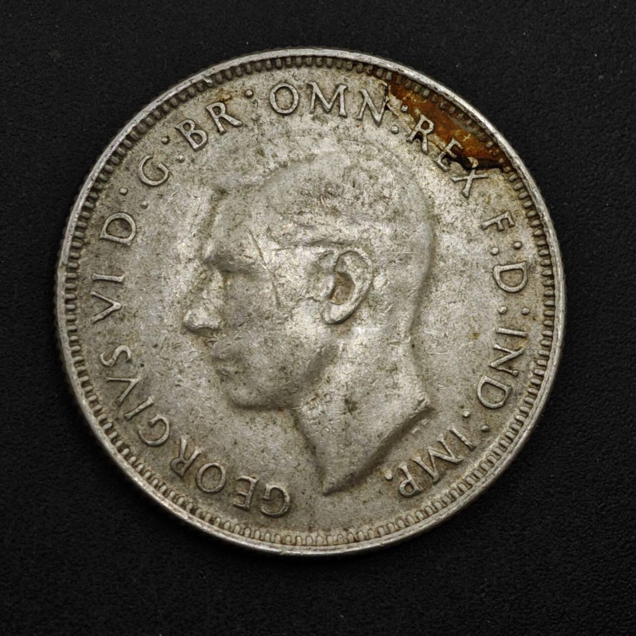 【淘币小摊】限时拍第八百三十九拍  散币银币场  满百包邮可预留两周  周一统一发货  澳大利亚1945年乔治六世弗洛林银币参考银价175