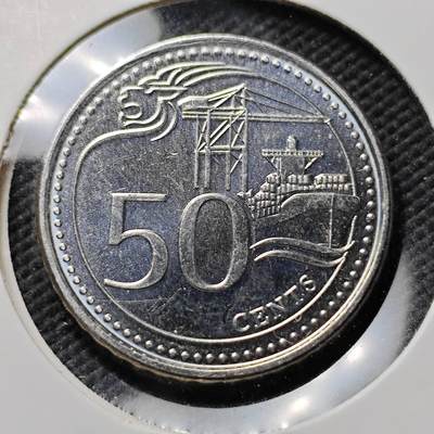 KK钱币收藏小铺  第384期  2月预留时间 周末发货 -  新加坡50分