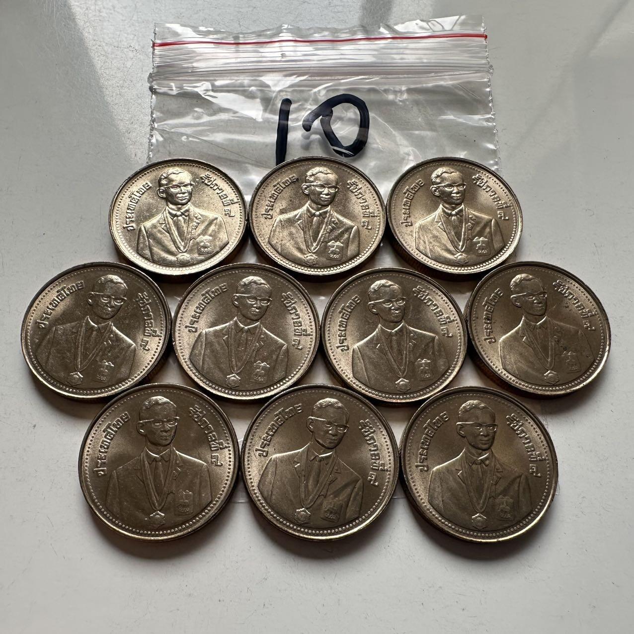 🌹外币初藏🌹🐯2026年第2场  泰国纪念币专场 1985年东南亚运动会2泰铢纪念币10枚 原光品一组