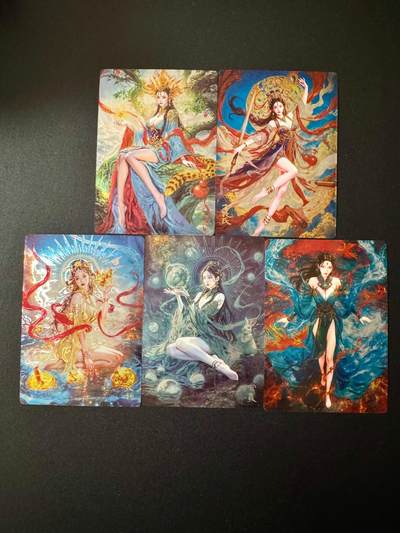 NO.20 好又多金牌大场，新年马到成功！新店点关注不迷路！每周一站式配齐，方便凑单！（周6晚8点截拍，卖家送拍0抽成！） - 【硬货】奇点 宗rich 玄灵谱光刻5张一套，西王母+常曦+羲和+九天玄女+女魃，一次性配齐 光刻