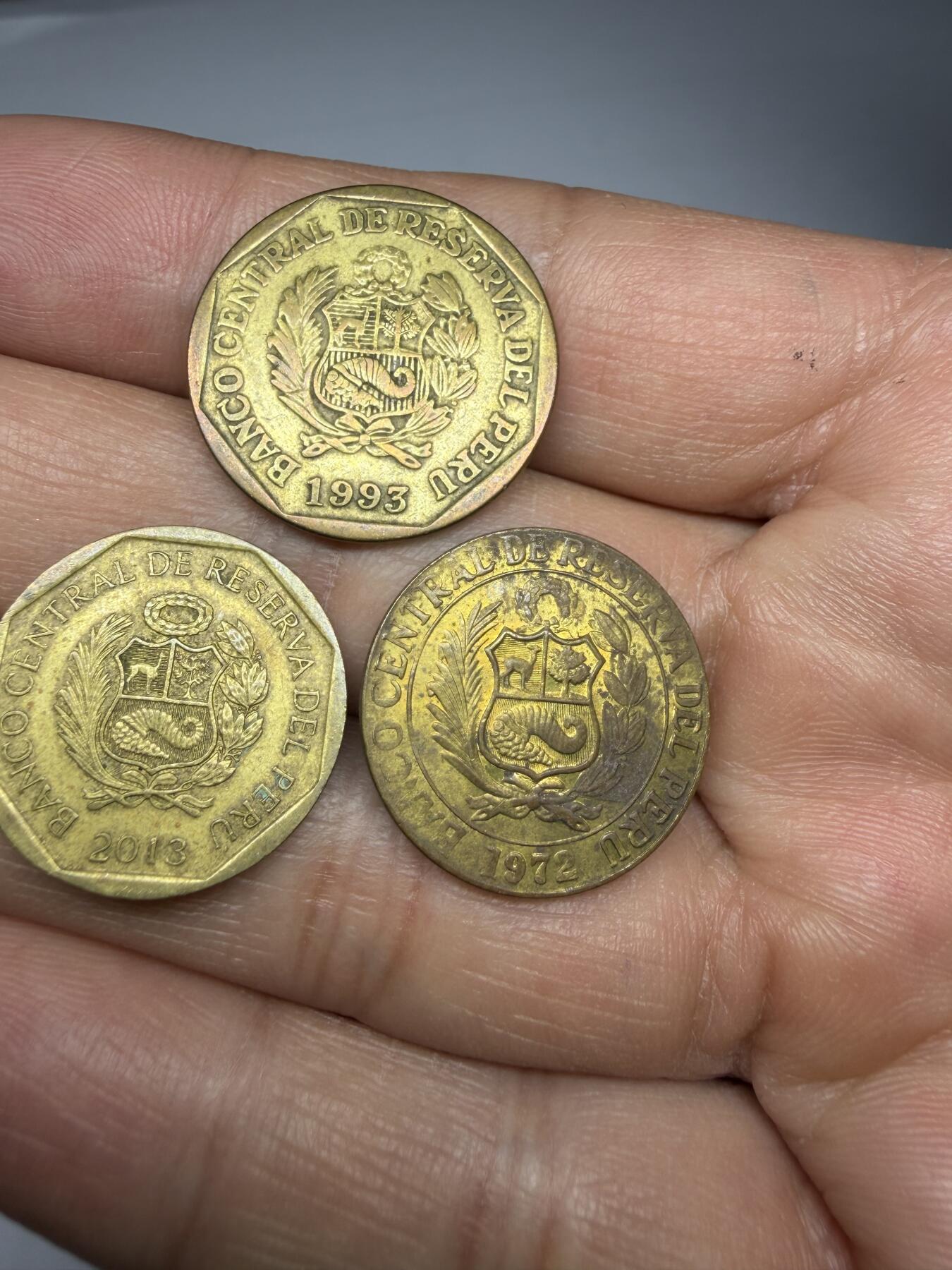 2026年集古藏今外币拍卖第一期-第1场—（总第298拍），可以寄存60天，满160元包邮。 秘鲁各面值三枚