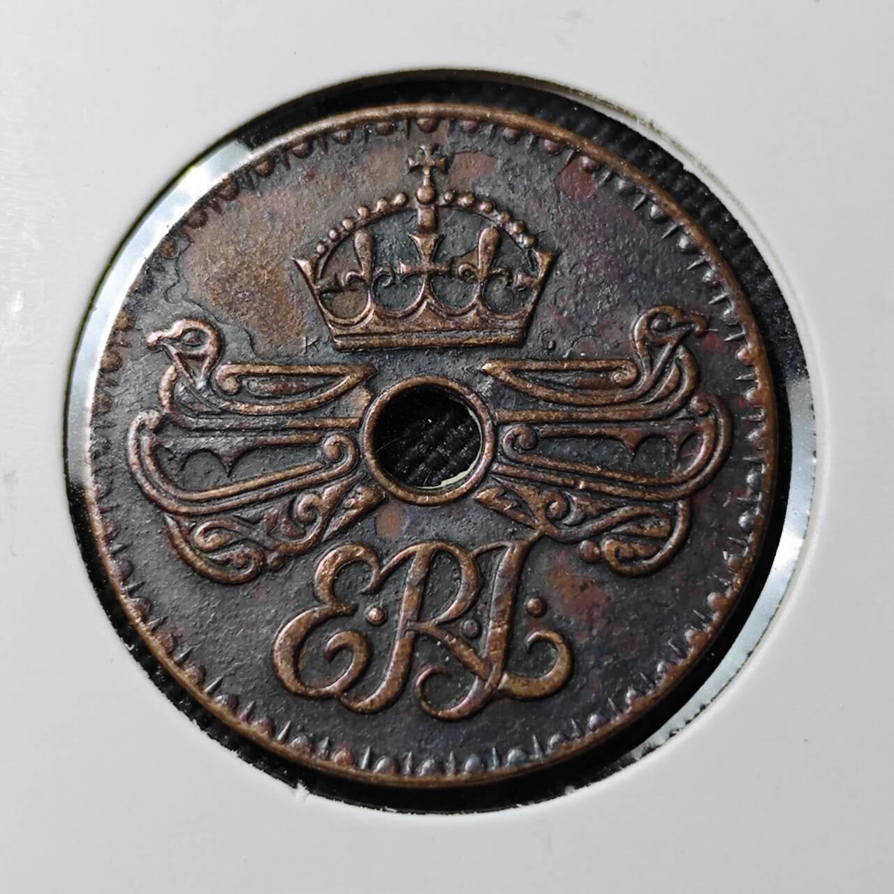 KK钱币收藏小铺  第384期  2月预留时间 周末发货  1936英属几内亚1便士