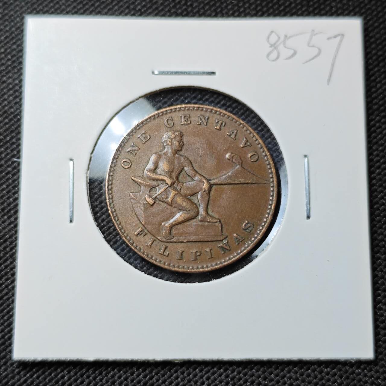 KK钱币收藏小铺  第385期  2月预留时间 周末发货  1944美属菲律宾1分铜币