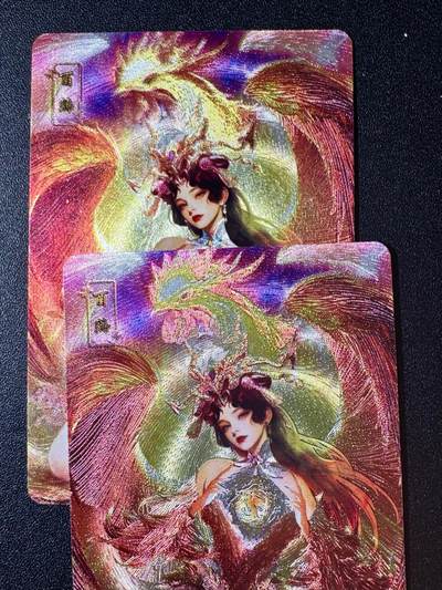 NO.20.5 好又多妹卡大赏，祝你新年旺桃花~只能从此链接进的专场！新店点关注不迷路~每周一站式配齐，方便凑单！（周5晚9点截拍，卖家送拍免费！） - 砖家卡牌 生肖鸡 小卡尺寸 1套2张 粗闪