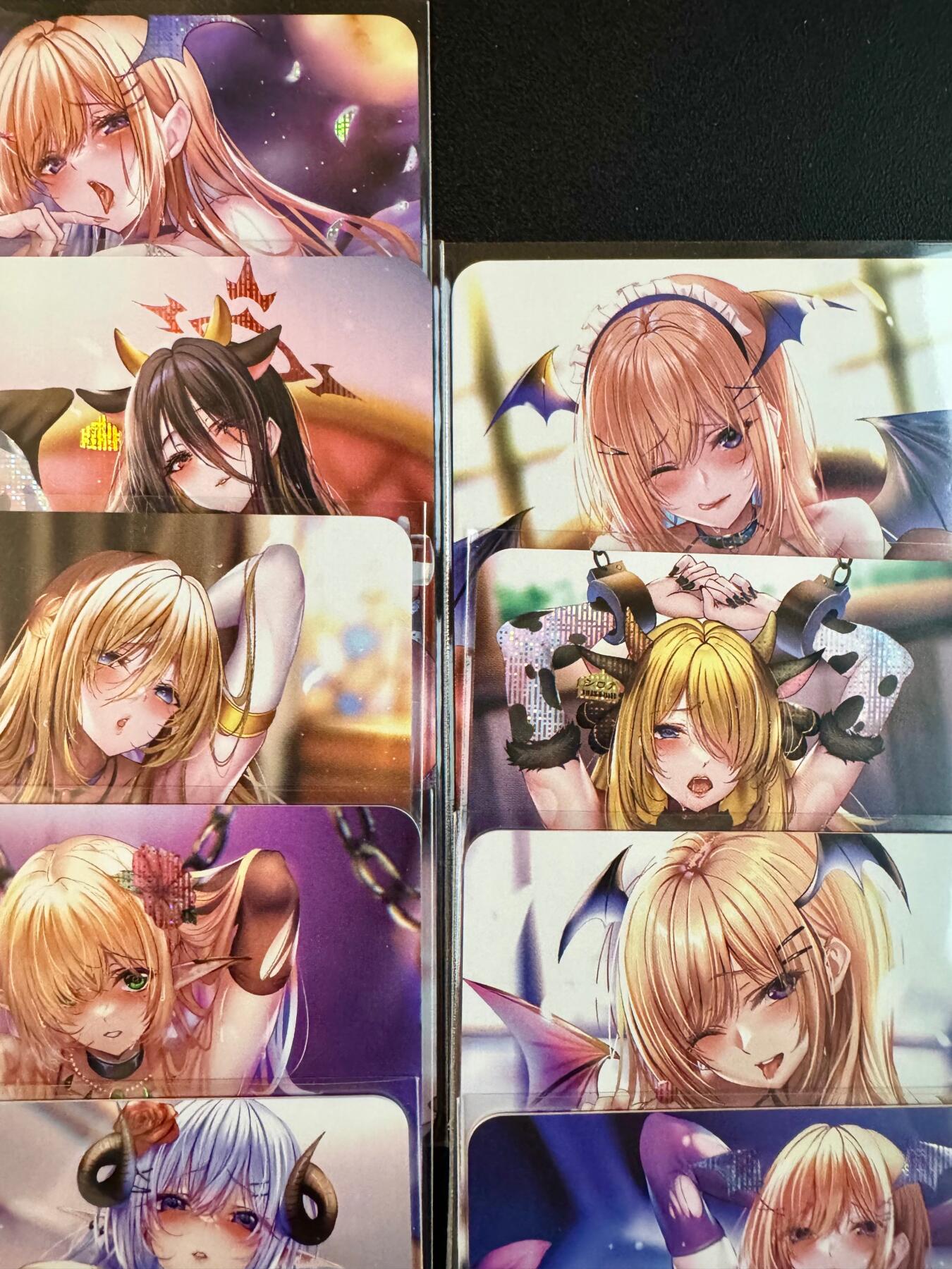 NO.20.5 好又多妹卡大赏，祝你新年旺桃花~只能从此链接进的专场！新店点关注不迷路~每周一站式配齐，方便凑单！（周5晚9点截拍，卖家送拍免费！） 动漫美女卡牌 魅惑纹身-契约兽 懂的自然懂 第二弹一套9张 纱布闪