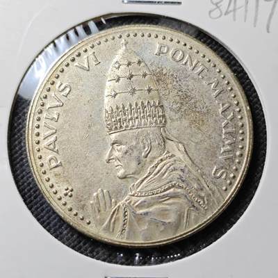 KK钱币收藏小铺  第384期  2月预留时间 周末发货 -  梵蒂冈镀银铜章