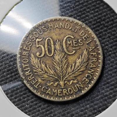 KK钱币收藏小铺  第383期  2月预留时间 周末发货 -  1925法属多哥50分铜币