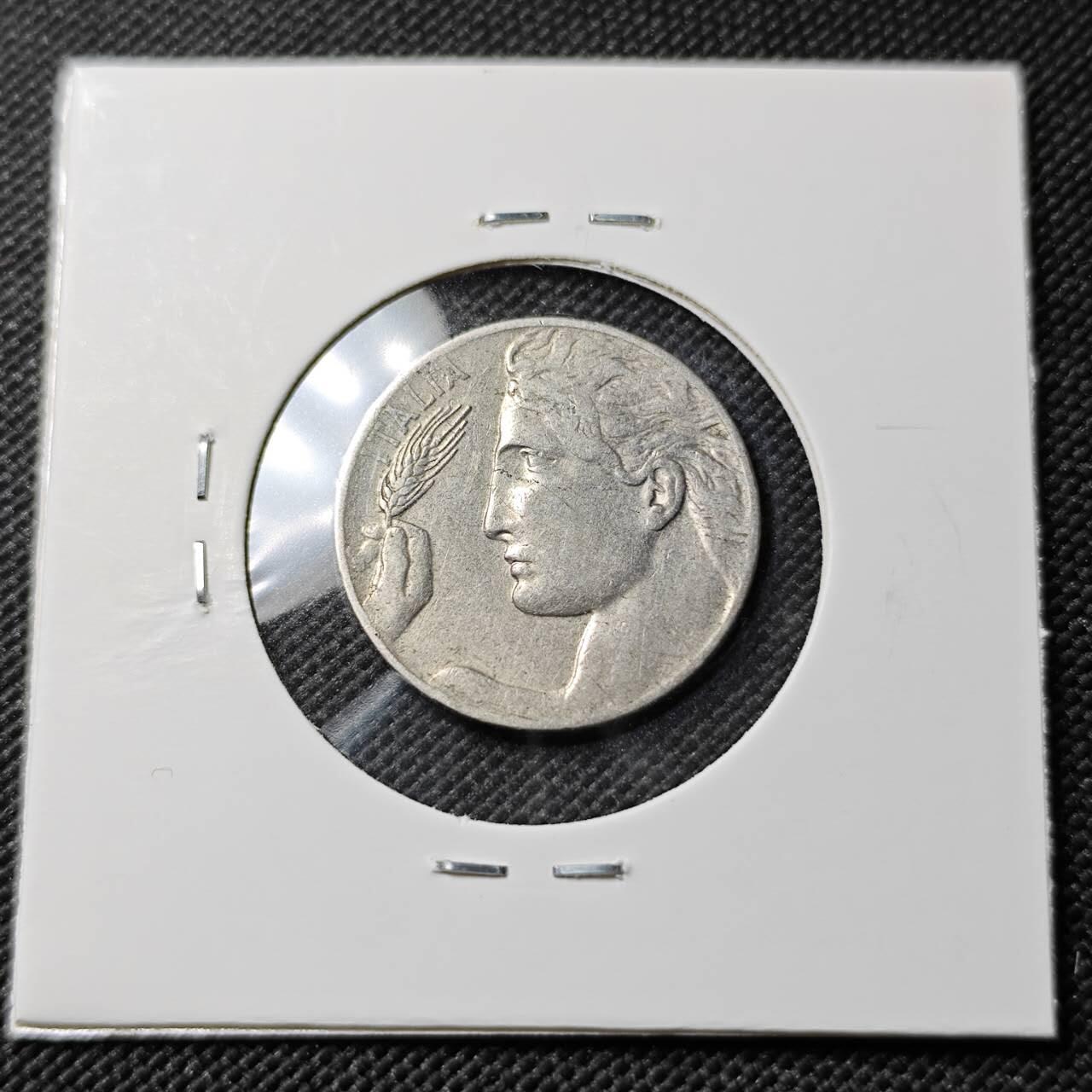 KK钱币收藏小铺  第384期  2月预留时间 周末发货  1921意大利10分 飞天女神