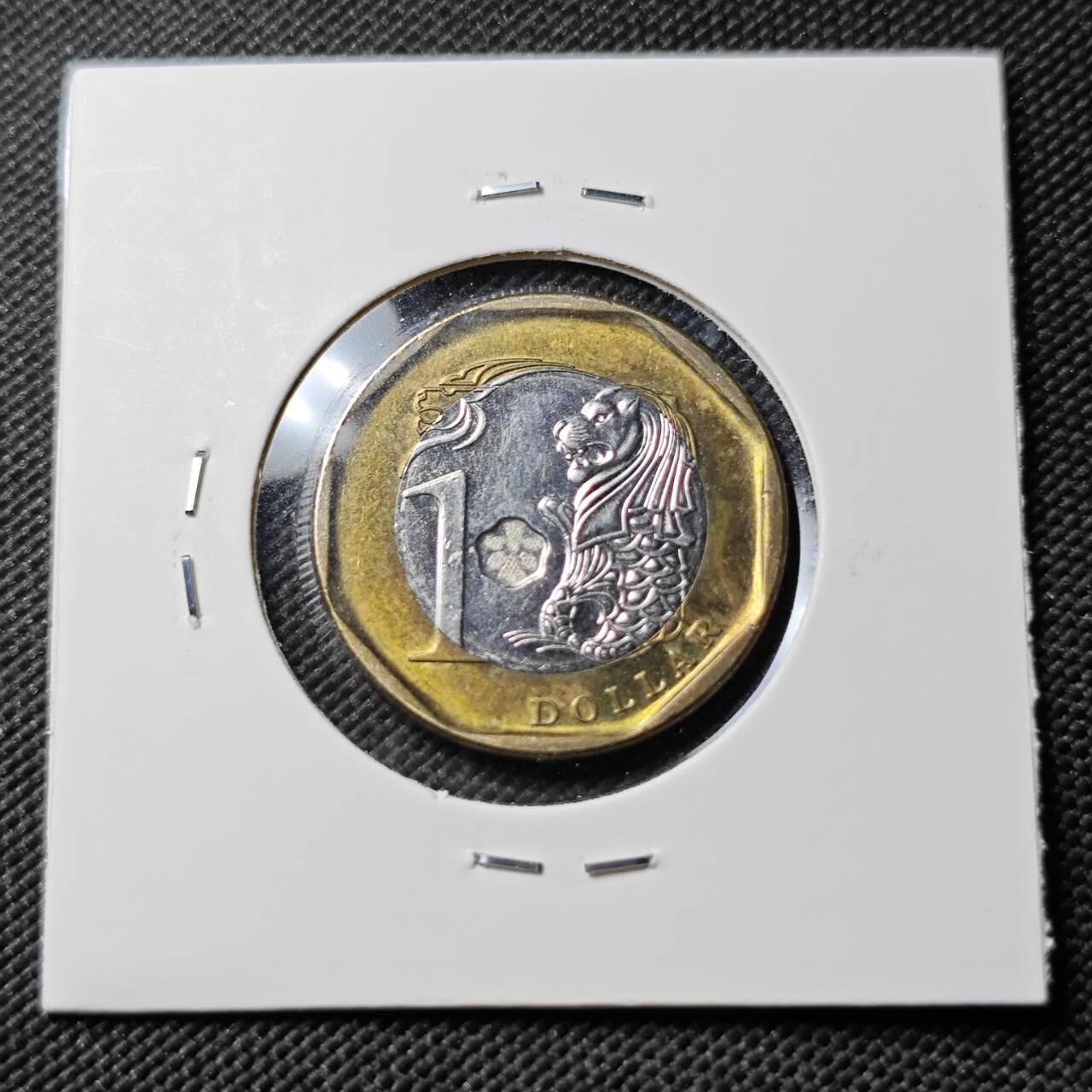 KK钱币收藏小铺  第384期  2月预留时间 周末发货  新加坡1元