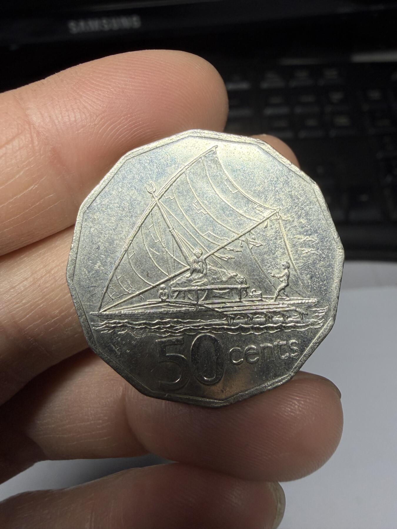 2026年集古藏今外币拍卖第一期-第1场—（总第298拍），可以寄存60天，满160元包邮。 1992年斐济50分