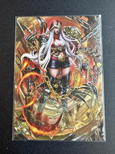 NO.20.5 好又多妹卡大赏，祝你新年旺桃花~只能从此链接进的专场！新店点关注不迷路~每周一站式配齐，方便凑单！（周5晚9点截拍，卖家送拍免费！） - 卡玩帕克 魂姬三国 韩当姬 1张 粗闪