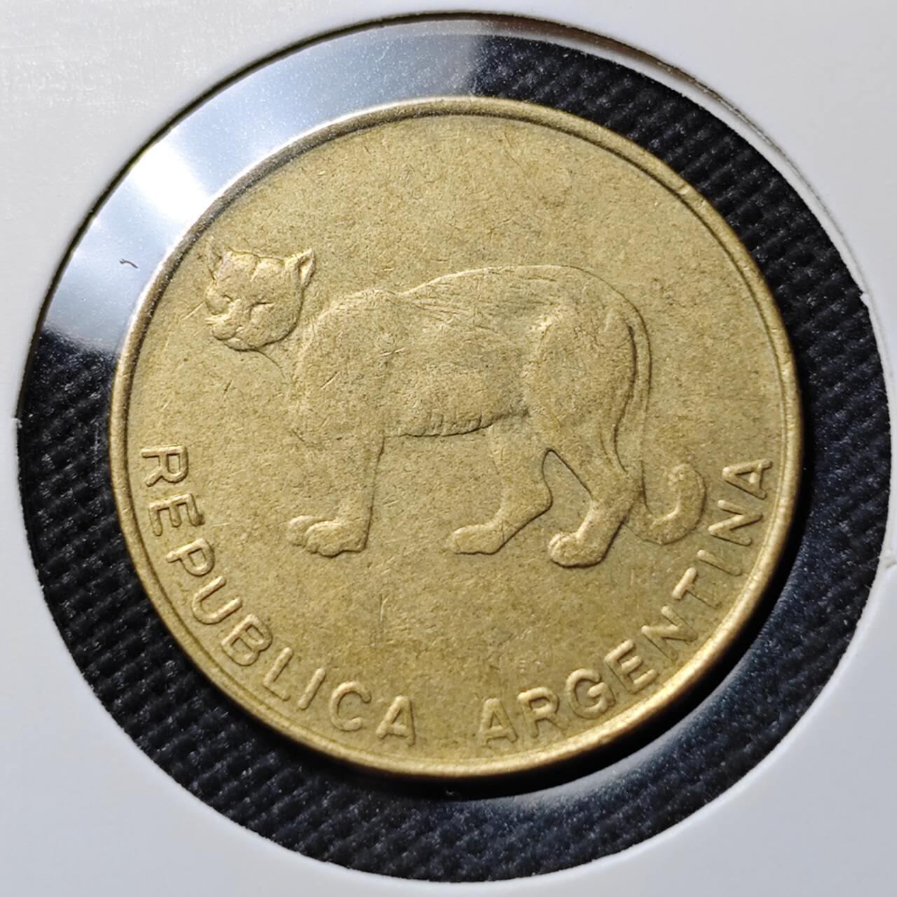 KK钱币收藏小铺  第384期  2月预留时间 周末发货  阿根廷 猫