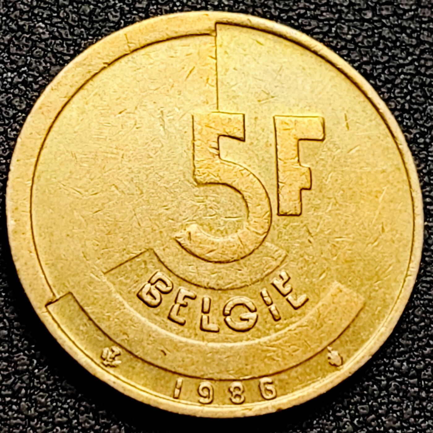 泉币菌-第160场-新年第三场 精品福利场 1986分裂的人格 24mm 比利时5法郎