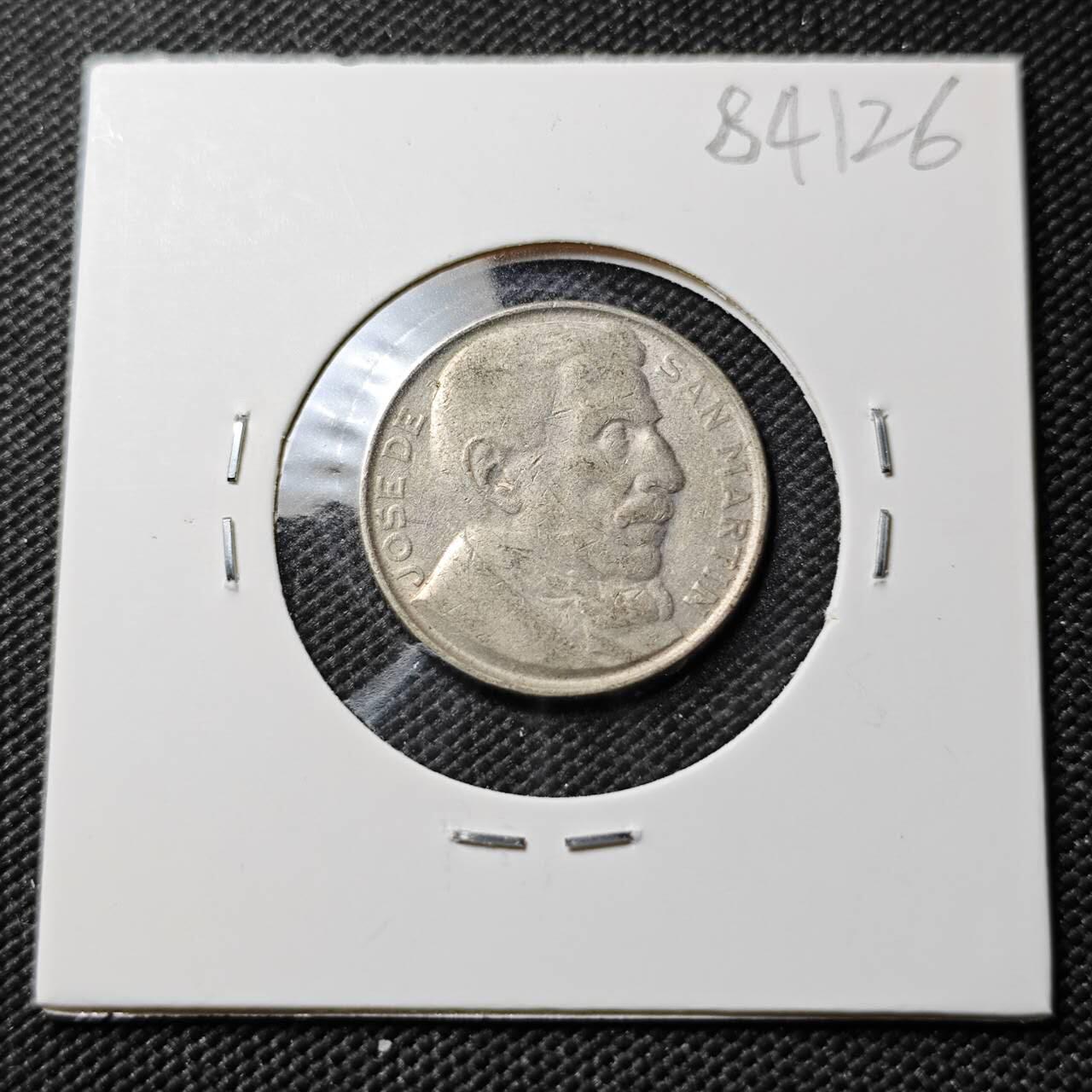 KK钱币收藏小铺  第384期  2月预留时间 周末发货  阿根廷20分纪念币