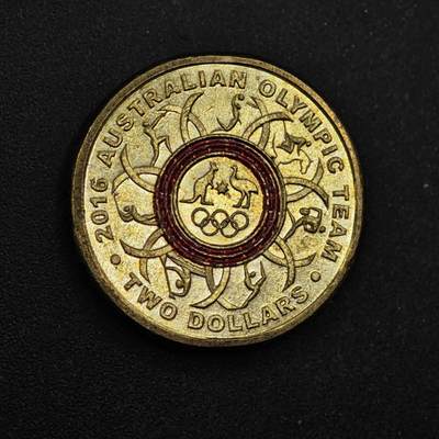 【淘币小摊】限时拍第八百三十九拍  散币银币场  满百包邮可预留两周  周一统一发货  - 澳大利亚2016年奥运会2元纪念币