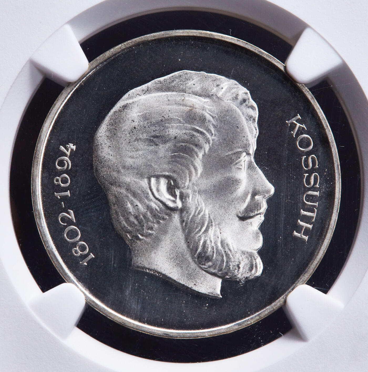 【俄甄集藏】2026年(046)01-07 星期三 晚 19:30 全场包邮 匈牙利1947年BP版拉约什·科苏特5福林精制纪念银币，PF67UC，少见品种，重12克，50%银