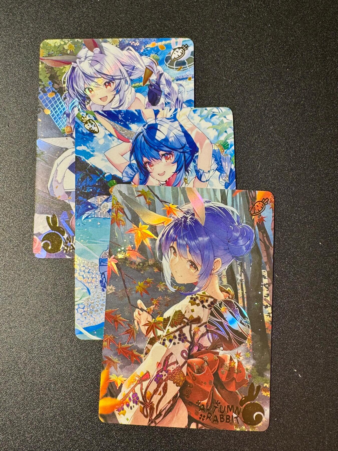 NO.20.5 好又多妹卡大赏，祝你新年旺桃花~只能从此链接进的专场！新店点关注不迷路~每周一站式配齐，方便凑单！（周5晚9点截拍，卖家送拍免费！） 京珞卡牌 夏秋冬季 兔耳娘 3张 纱布闪与彩闪