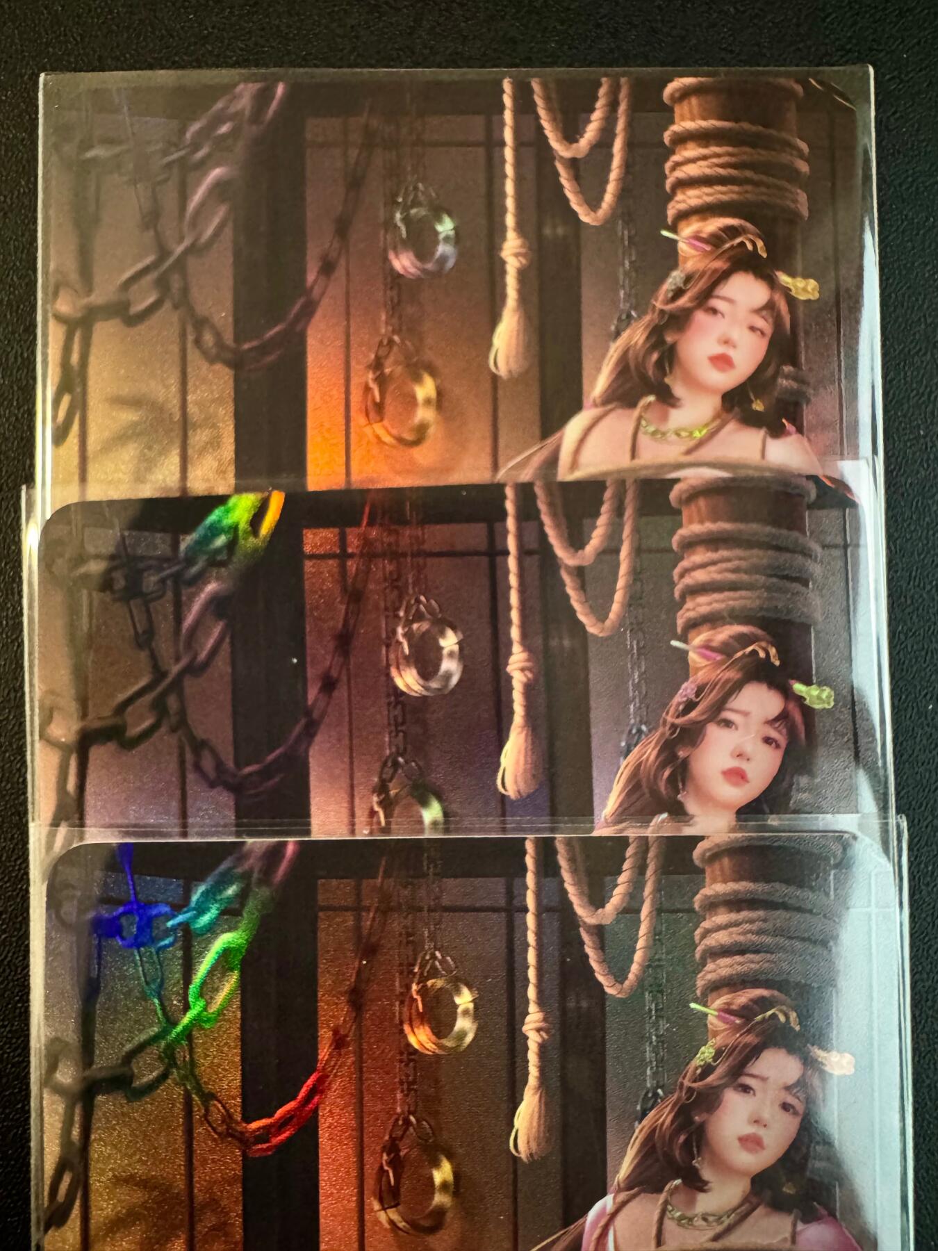 NO.20.5 好又多妹卡大赏，祝你新年旺桃花~只能从此链接进的专场！新店点关注不迷路~每周一站式配齐，方便凑单！（周5晚9点截拍，卖家送拍免费！） 磐涅卡牌 水浒外传-白秀英 三渐变 捆绑玉足 题材拉满 彩闪