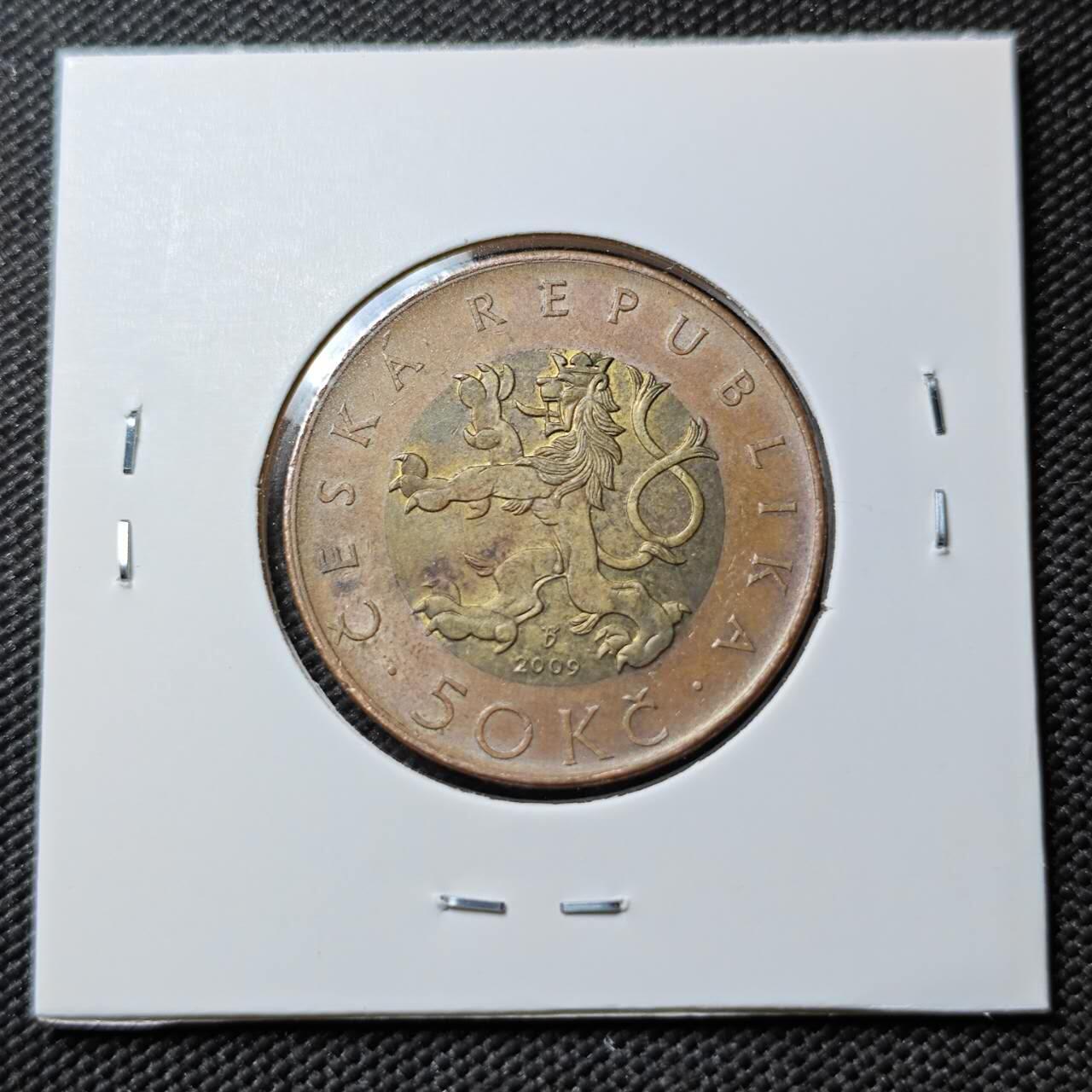 KK钱币收藏小铺  第384期  2月预留时间 周末发货  捷克50克朗双色币