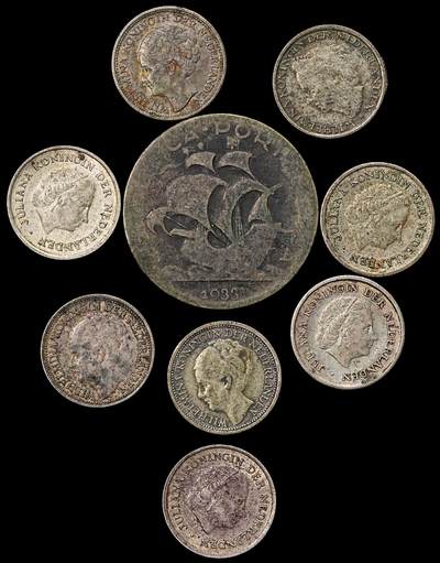 修遠堂世界钱币第一百期 - 葡萄牙，荷属银币一组 总重17.62g，含银64%