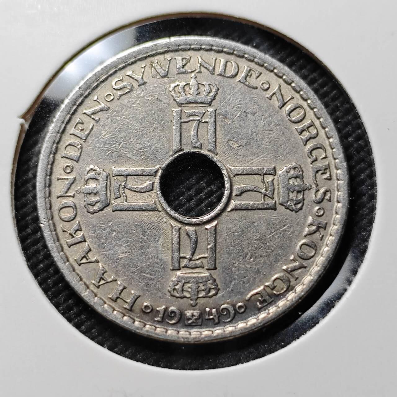 KK钱币收藏小铺  第384期  2月预留时间 周末发货  挪威1克朗