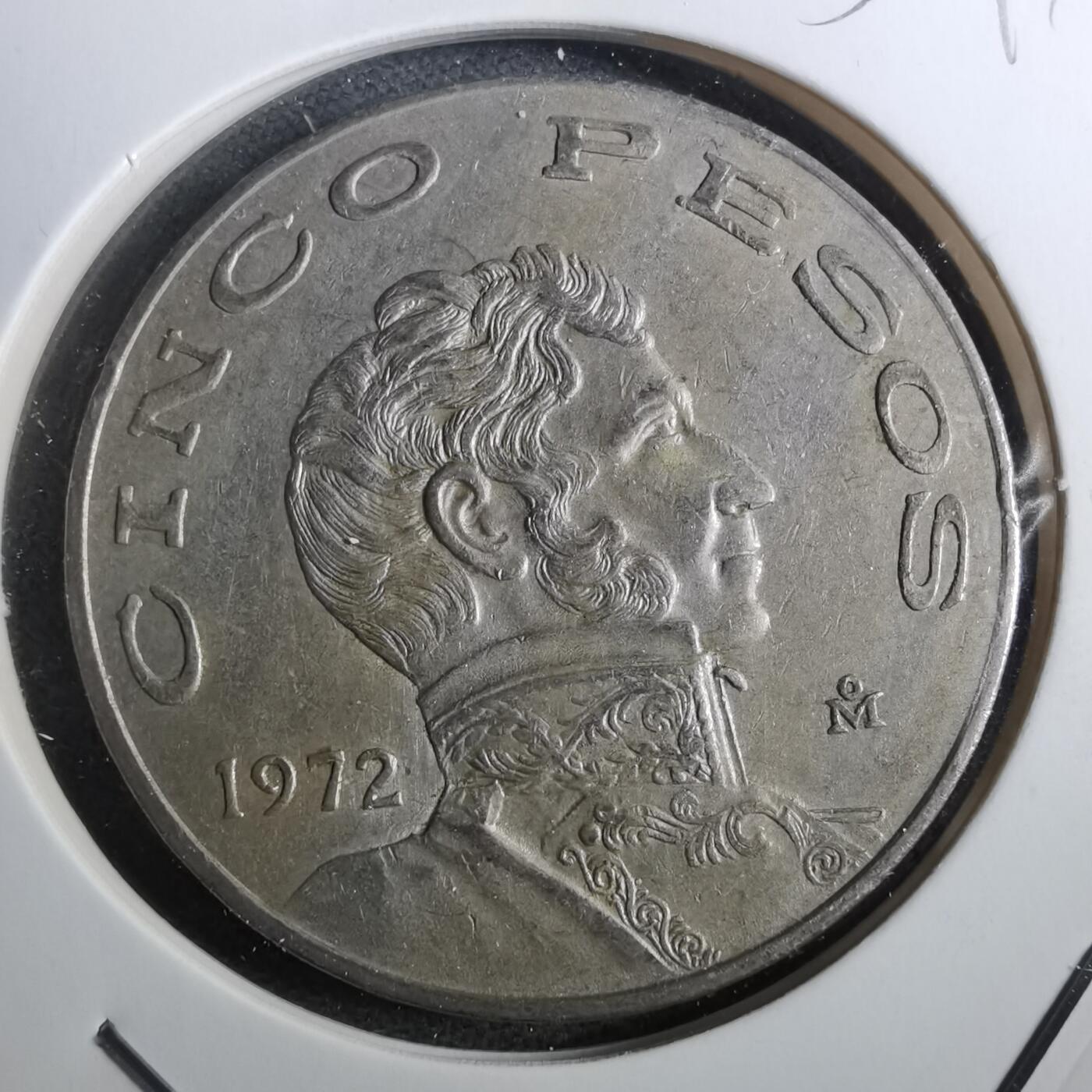 沼泽如烟--第950场 墨西哥1972年5比索