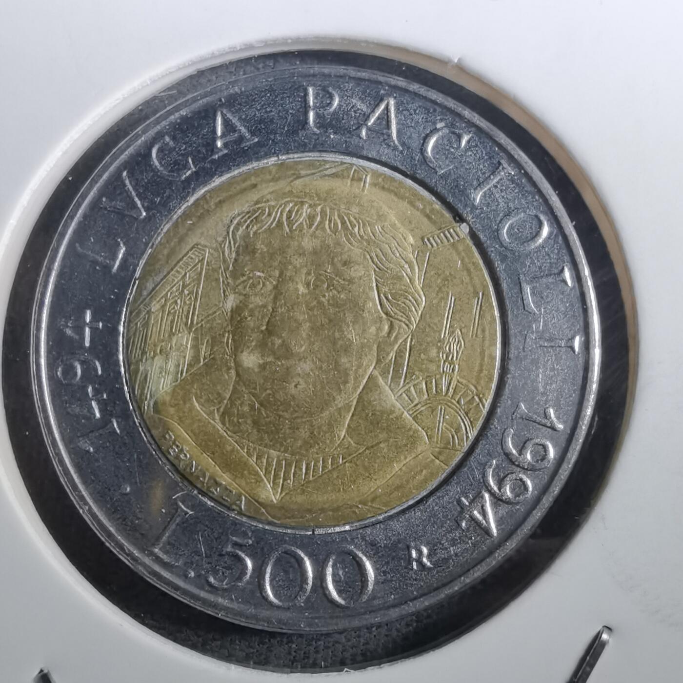 沼泽如烟--第950场 意大利1994年500里拉