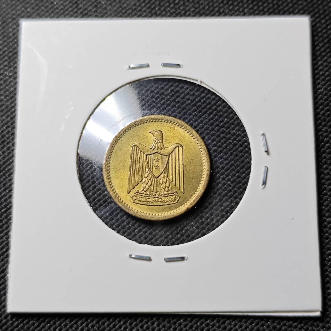 KK钱币收藏小铺  第384期  2月预留时间 周末发货  埃及2米利姆铜币 好品