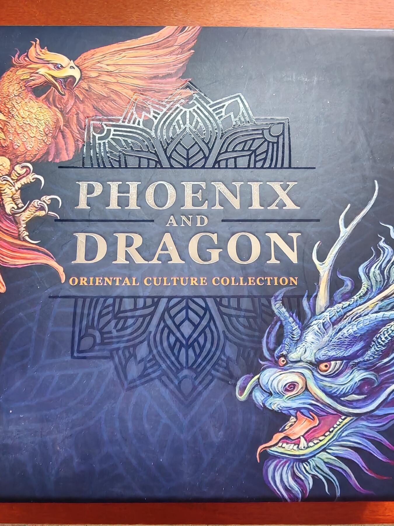 长老汇蛇年精选第九十一场拍卖 2021加纳龙凤5塞地仿古高浮雕彩色银币，盒证全，50克999银，888枚