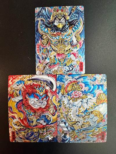 NO.20 好又多金牌大场，新年马到成功！新店点关注不迷路！每周一站式配齐，方便凑单！（周6晚8点截拍，卖家送拍0抽成！） - 奇点卡牌 山丘绘 狮驼岭三妖一套 粗闪