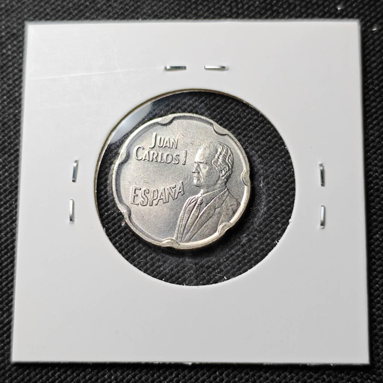 KK钱币收藏小铺  第384期  2月预留时间 周末发货  西班牙50比塞塔纪念币