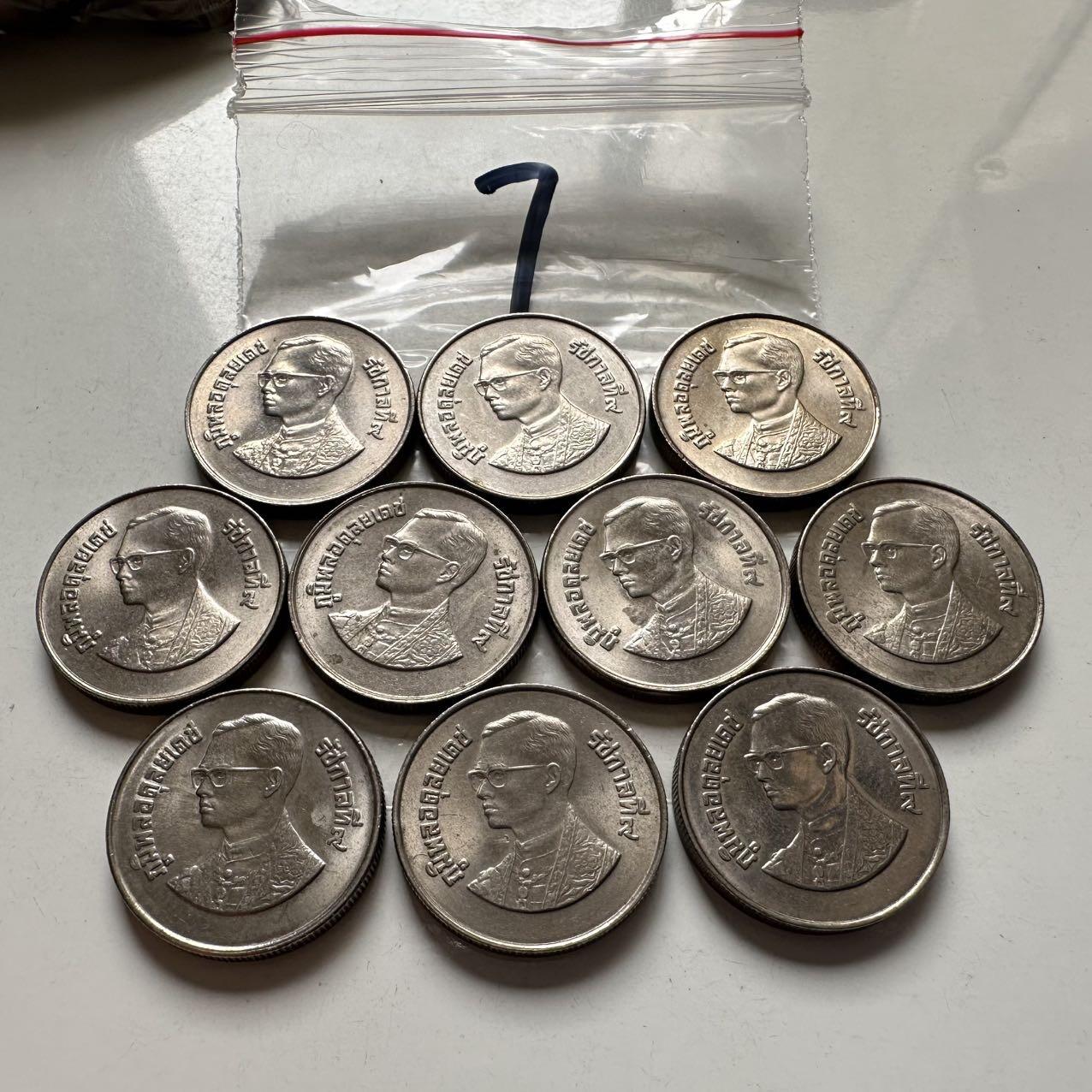 🌹外币初藏🌹🐯2026年第2场  泰国纪念币专场 1985年国际青年节2泰铢纪念币10枚 原光品一组