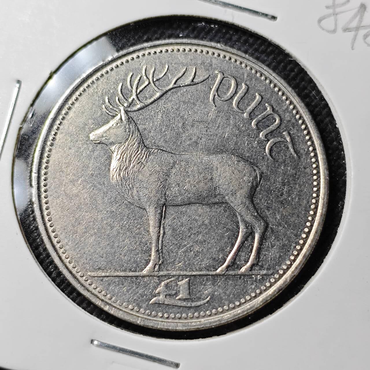 KK钱币收藏小铺  第384期  2月预留时间 周末发货  爱尔兰1镑