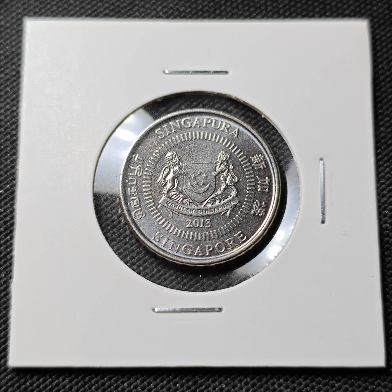 KK钱币收藏小铺  第385期  2月预留时间 周末发货  新加坡50分