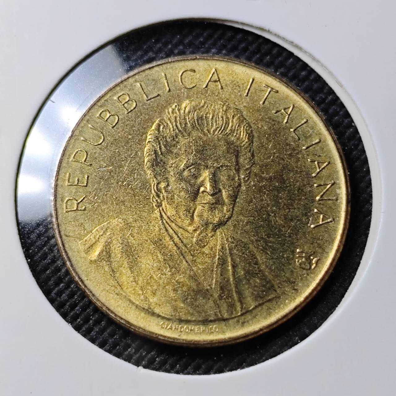 KK钱币收藏小铺  第384期  2月预留时间 周末发货  意大利200里拉纪念币 好品