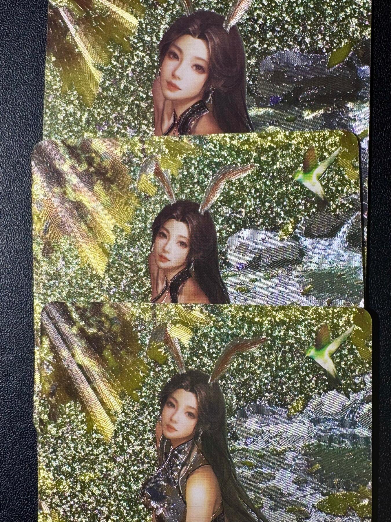 NO.20.5 好又多妹卡大赏，祝你新年旺桃花~只能从此链接进的专场！新店点关注不迷路~每周一站式配齐，方便凑单！（周5晚9点截拍，卖家送拍免费！） 墨卡文创 卯兔新年卡 3渐变 粗闪