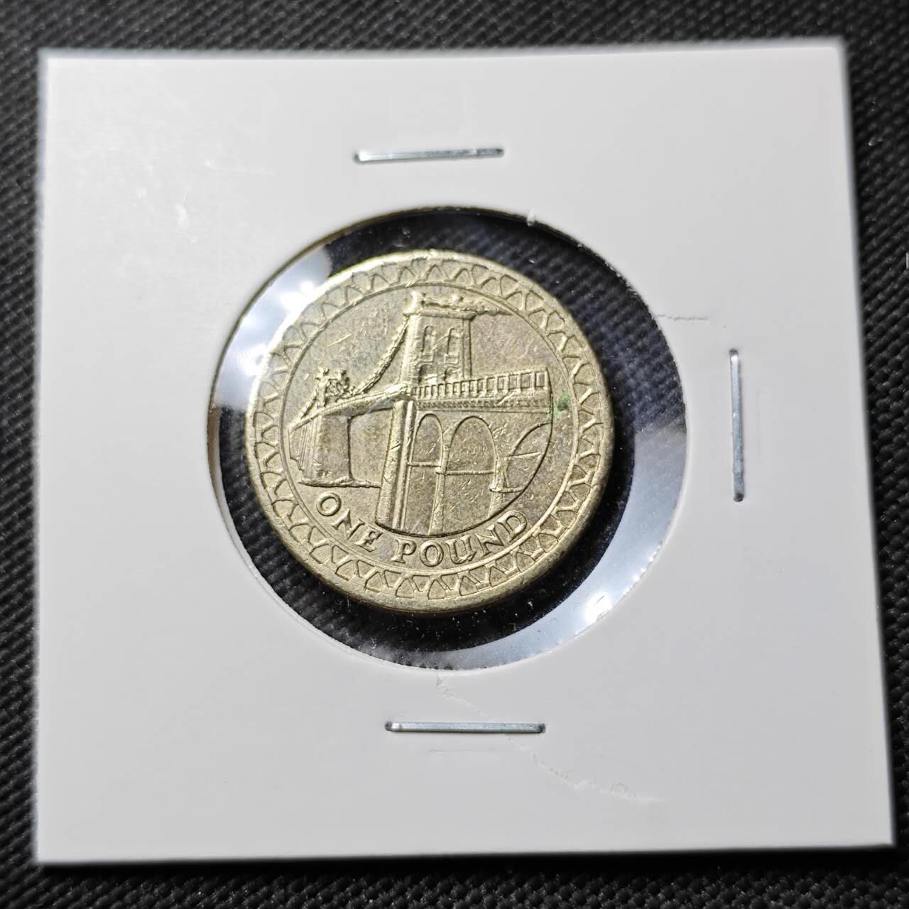 KK钱币收藏小铺  第384期  2月预留时间 周末发货  英国1镑 桥