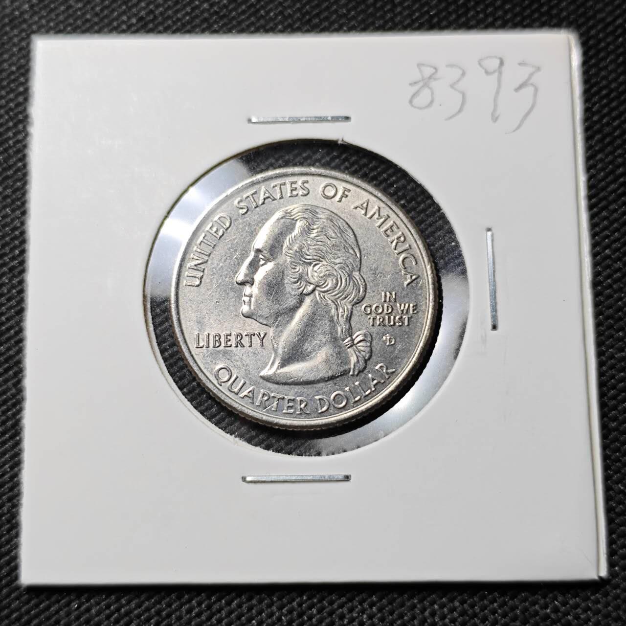 KK钱币收藏小铺  第383期  2月预留时间 周末发货  美国25分纪念币