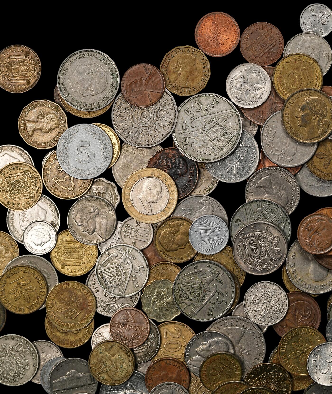 修遠堂世界钱币第一百期 世界硬币 第一组 约180枚